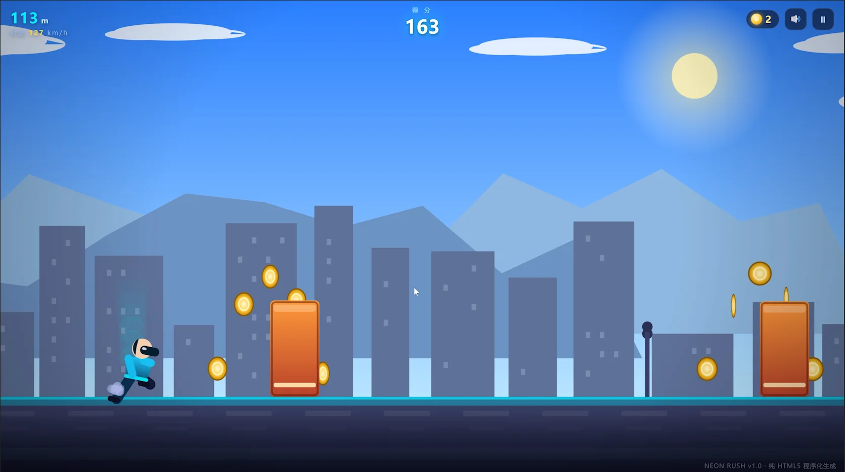 Commercial-grade HTML parkour game generated by DeepSeek V4 Flash — one shot, no debugging